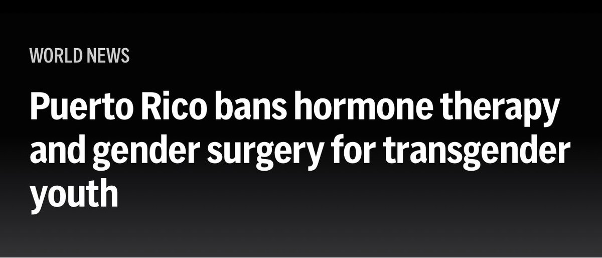 TheZeitgeistNZ's tweet image. Puerto Rico has banned puberty blockers and transgender surgery for youth under 21, joining about 25 US States or territories with legal restrictions or bans on so-called “trans healthcare”. Many European countries have also now implemented restrictions.
But in New Zealand, the…