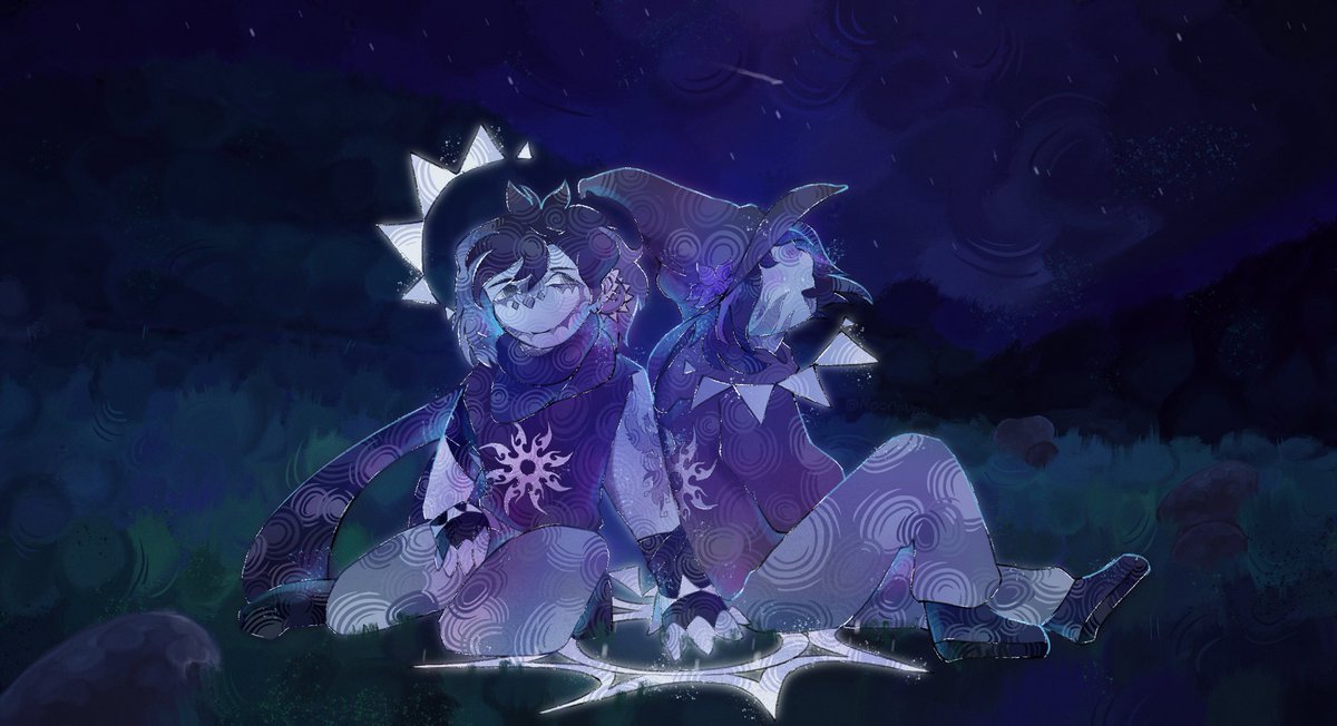 MoonoUno's tweet image. I see you in the stars!
#Forsaken #azuretime #twotime #forsakenfanart
(Reupload, mistake in the original)