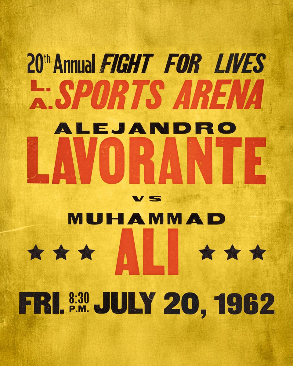 MuhammadAli's tweet image. On this day in 1962, Muhammad Ali took down Alejandro Lavorante in the 5th round.
#MuhammadAli #Icon #Boxing #Champion #AlejandoLavorante #Fight