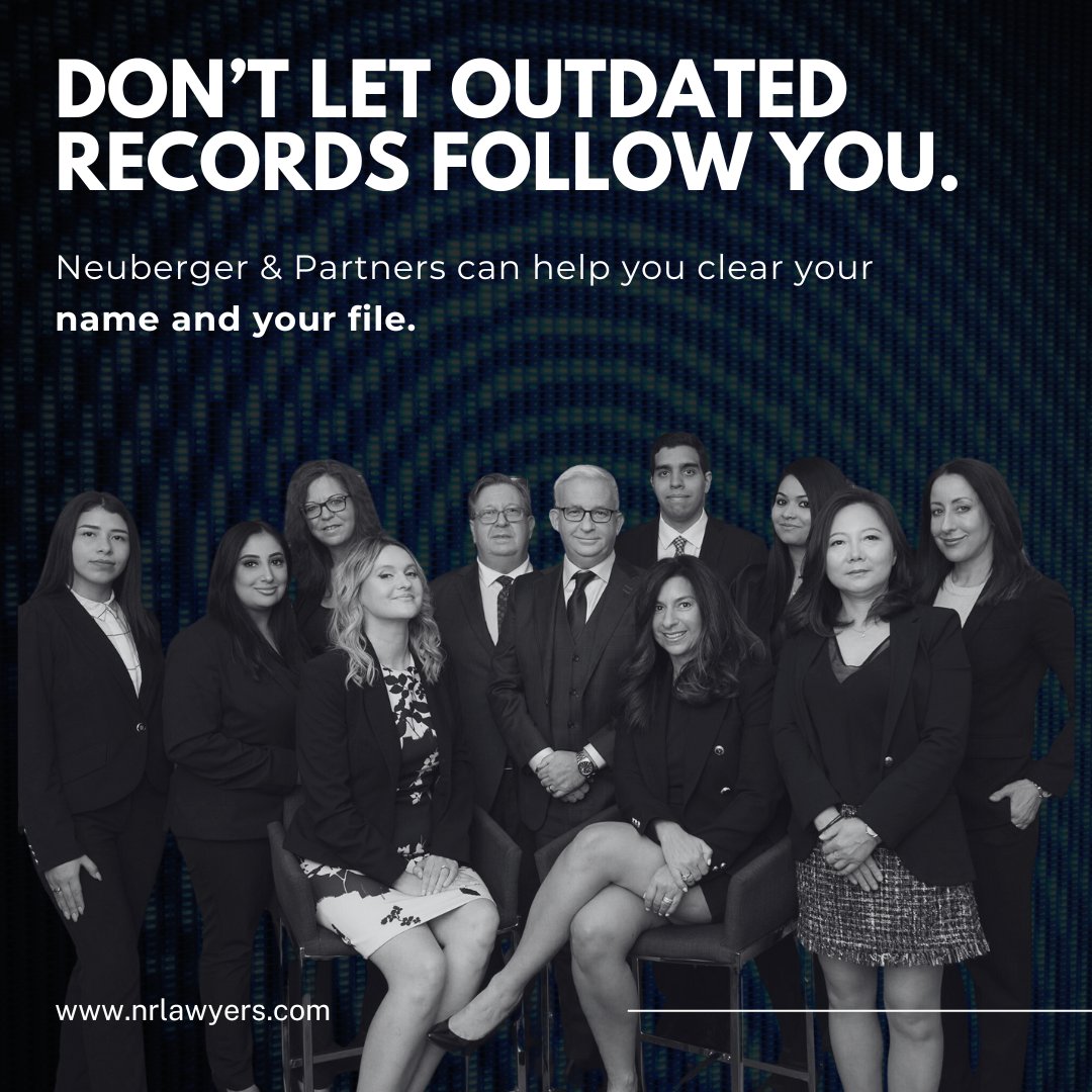 NeubergerLaw's tweet image. 🔍 Don’t let outdated records follow you.
🧠 #NeubergerandPartners can help you clear your name and your file.
Call 416-364-3111 to get started.
Visit our website: heyor.ca/4SciKa
