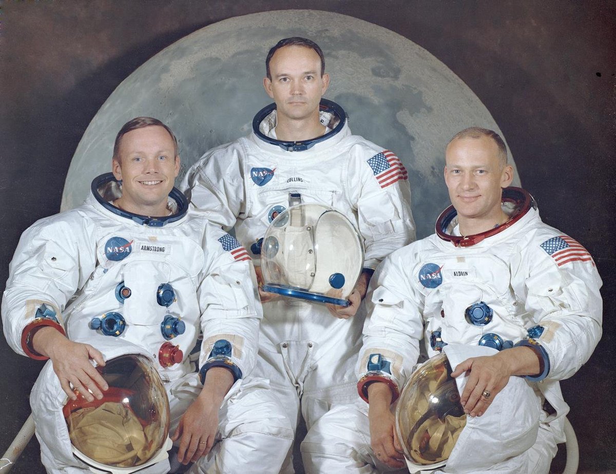 IntrepidMuseum's tweet image. On this day in 1969, the famous phrase, "That's one small step for man, one giant leap for mankind" was proclaimed by Neil Armstrong, the first person to walk on the Moon.
Armstrong was joined on the lunar surface by @TheRealBuzz, who became the second person to walk on the…
