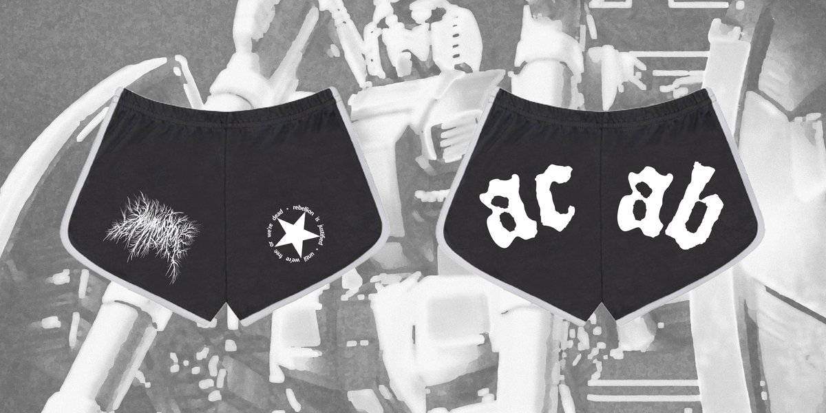...and its name was epyon (@itsnamewasepyon) on Twitter photo good morning twitter dot com, pre-orders are now open for acab short shorts from your friends in ainwe, ft. a new logo design from our bestie cory curly swope of <a href="/ZOMBIESHARK_/">ZOMBIESHARK!</a>
all proceeds split between LATU & LUCE Immigrant Justice Network of MA.
anditsnamewasepyon.bigcartel.com/product/acab-s… good morning twitter dot com, pre-orders are now open for acab short shorts from your friends in ainwe, ft. a new logo design from our bestie cory curly swope of <a href="/ZOMBIESHARK_/">ZOMBIESHARK!</a>
all proceeds split between LATU & LUCE Immigrant Justice Network of MA.
anditsnamewasepyon.bigcartel.com/product/acab-s…