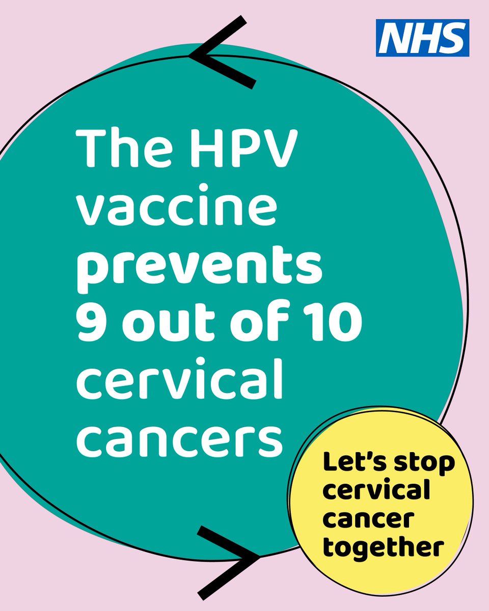 The HPV vaccine protects against most types of HPV, which is a virus that causes most types of cervical cancer🛡️

Find out more about the HPV vaccine ➡️nhs.uk/conditions/vac…

<a href="/AainaGroup/">Aaina Women's Group (AWG)</a> <a href="/WomensHubPecan/">Southwark & Lewisham Women's Service</a> <a href="/SouthwarkWomen/">Women of South London</a>