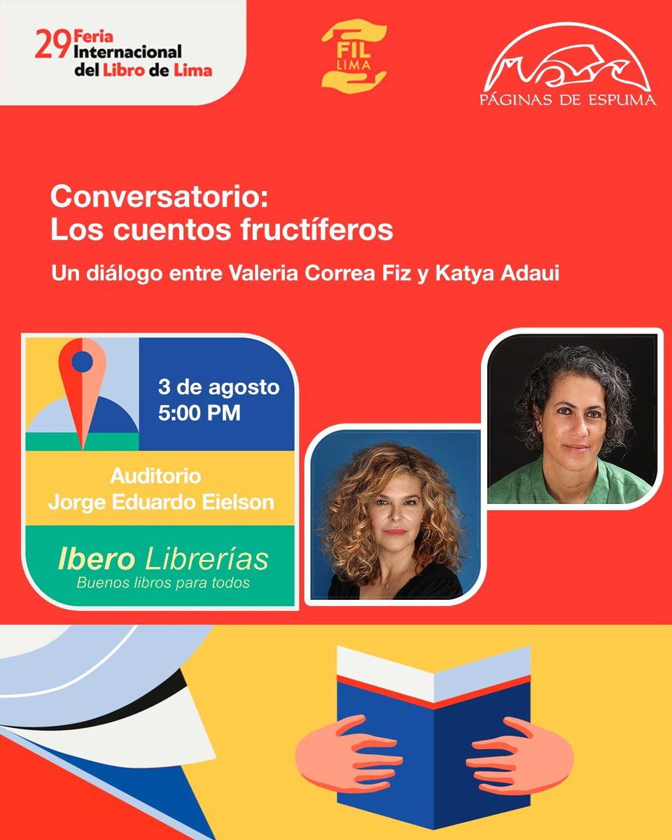 Katya Adaui (@kadaui) on Twitter photo 🇵🇪Queridos amigos,
Estoy agradecida de estar ya en Lima para conversar con escritoras generosas como Piedad Bonnett, Cynthia Rimsky, Valeria Correa Fiz.
Y este miércoles los espero a las 5 en la presentación de los cuentos de “Un nombre para tu isla”. 
Gracias por acompañar. 🏝️ 🇵🇪Queridos amigos,
Estoy agradecida de estar ya en Lima para conversar con escritoras generosas como Piedad Bonnett, Cynthia Rimsky, Valeria Correa Fiz.
Y este miércoles los espero a las 5 en la presentación de los cuentos de “Un nombre para tu isla”. 
Gracias por acompañar. 🏝️