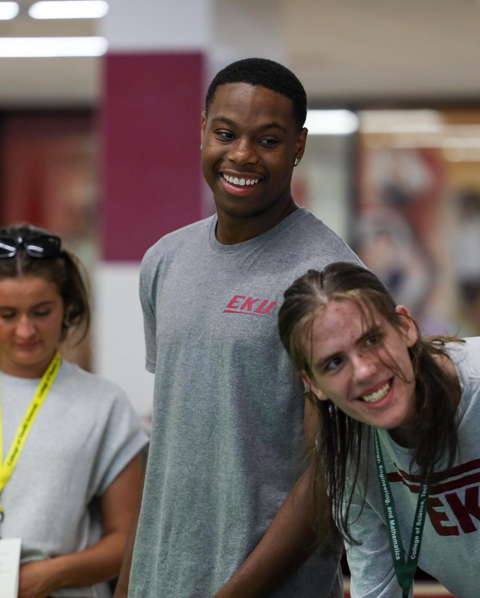 eku's tweet image. Crazy to think, but there’s only a handful more orientations until Fall ‘25 kicks off! #EKU Admissions has been hard at work all summer giving our soon-to-be Colonels a taste of life on the #CampusBeautiful. 🙌💥 #GoBigE #EKUFamily #ColonelNation #BigEWelcome