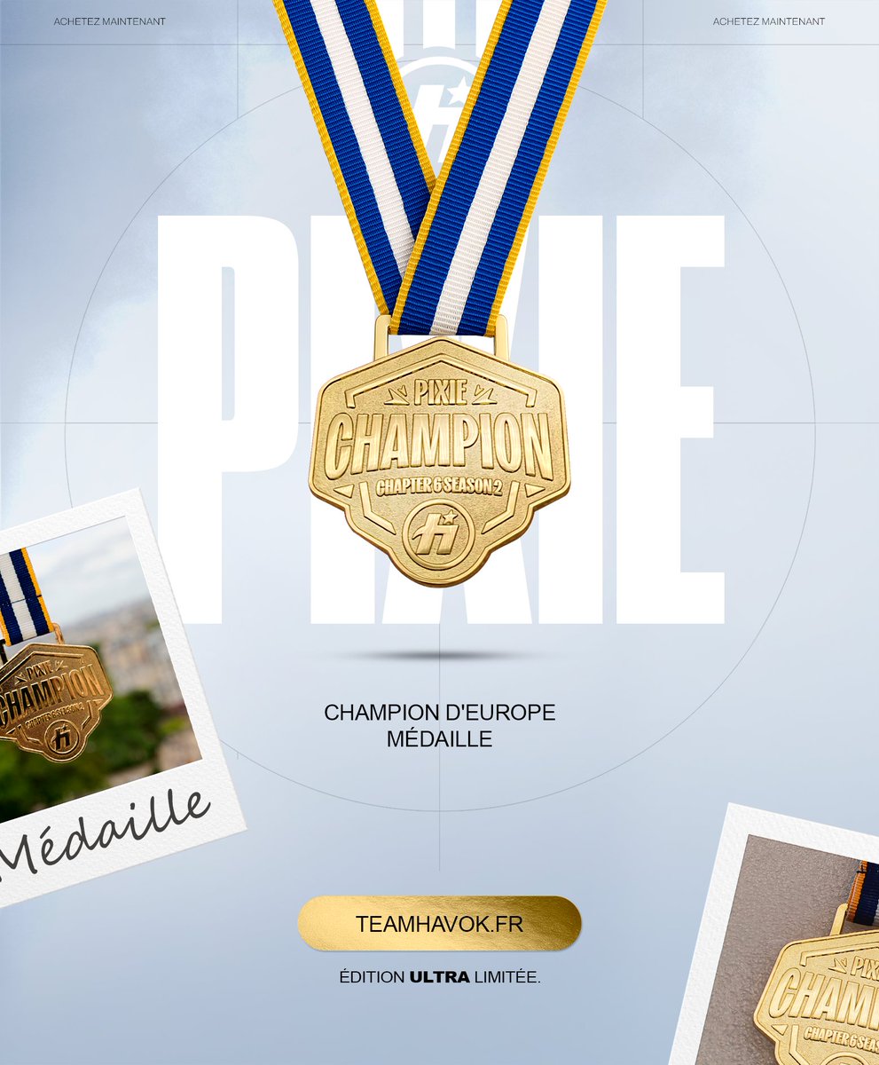 Il fallait marquer le coup 👑

Le titre de champion d’Europe de <a href="/pixiefnbr/">HvK pixie</a> 🇸🇪 méritait mieux qu’un simple souvenir.

On a créé une pièce unique pour graver ce moment dans l’éternité🥇

Disponible en édition ULTRA limitée :
👉  teamhavok.fr/products/dsdqs…