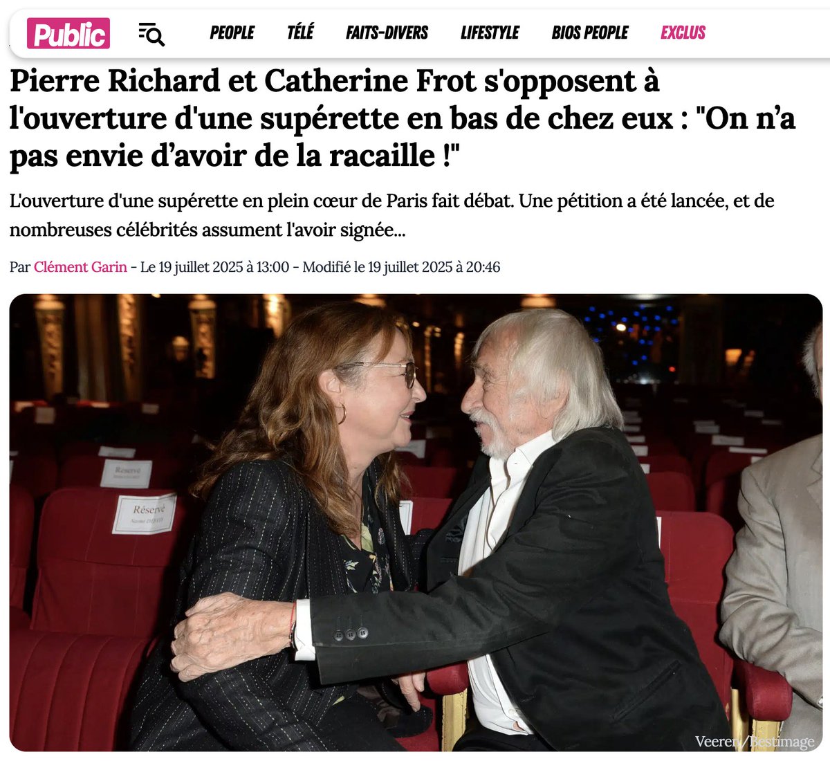 PierreLiscia's tweet image. Souchon, Catherine Frot, Pierre Richard, la députée PS Céline Hervieu...
Toute cette gauche bien-pensante et engagée qui se mobilise contre l'ouverture dans leur quartier huppé du centre de Paris d'un... Carrefour City ! (parce que "ça va attirer la racaille")
😅 #Priceless