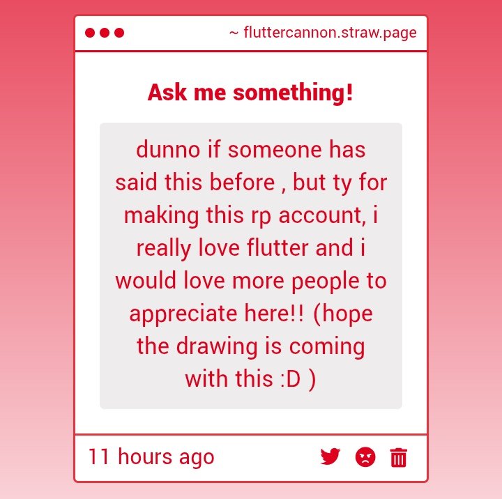 Fluttercannon's tweet image. !!!!!!!!^^🩷🩷🩷🩷🩷🩷🩷🩷🩷
...!:3
!🎨❌