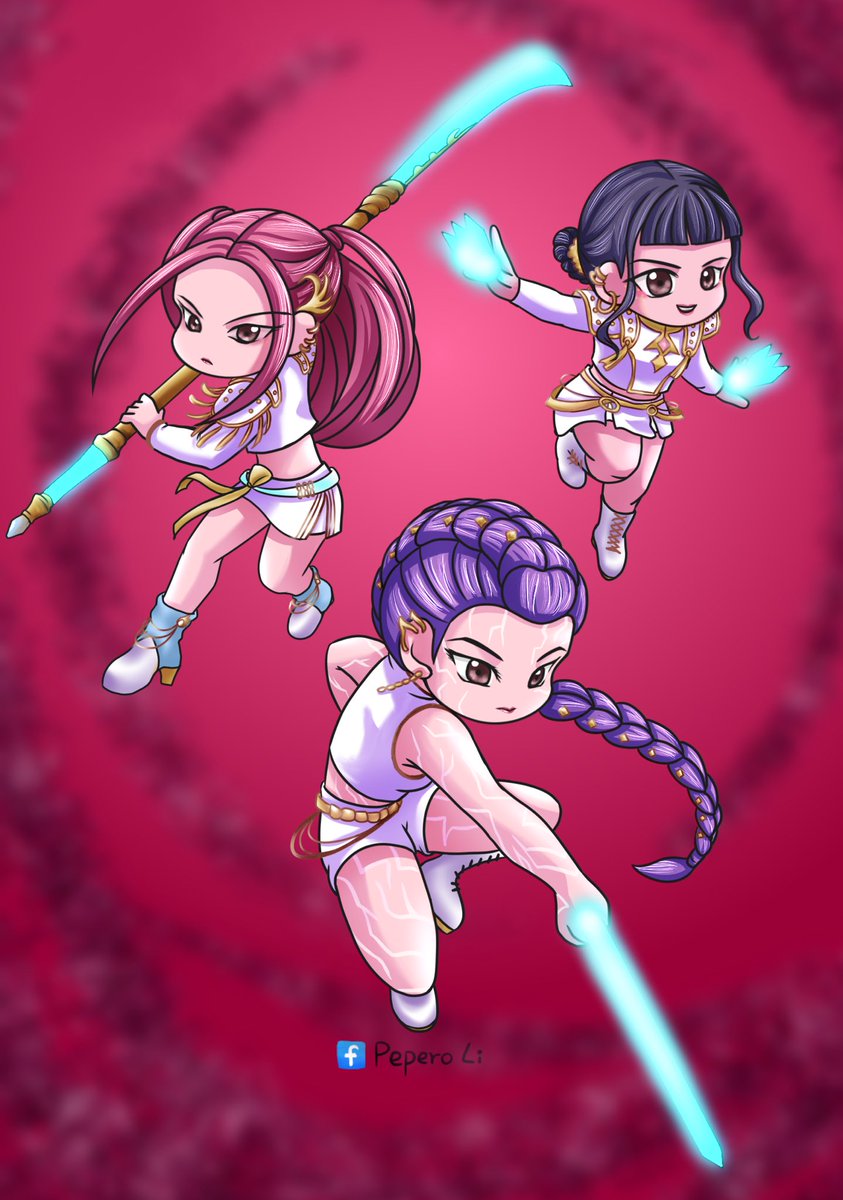 KPOP獵魔女團好看～
故事簡單明瞭，動作流暢，音樂好聽！
而且每個人都是大長腿！！
#kpopdemonhuntersfanart 
#KPOPDEMOMHUNTERS 
#rumi
#zoey
#mira