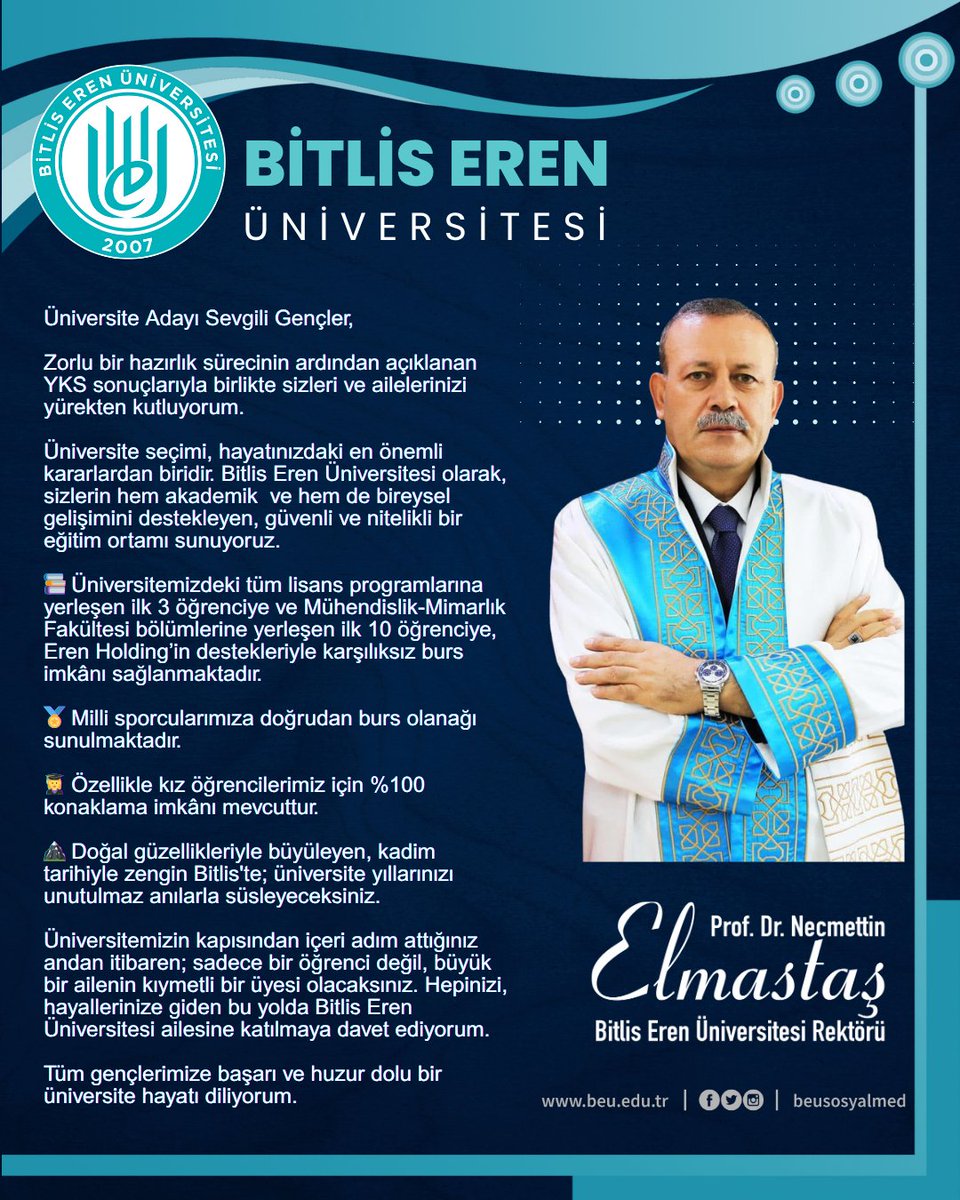 Bitlis Eren Üniversitesi (@beusosyalmed) on Twitter photo 