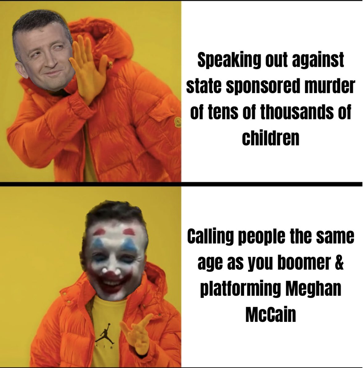 anarcho_cat's tweet image. GA
I guess it should come as no surprise that Glenn Beck & the Babylon Bee’s favorite “anarchist” Michael Malice has been quiet on the US tax payer backed genocide that Israel is carrying out.