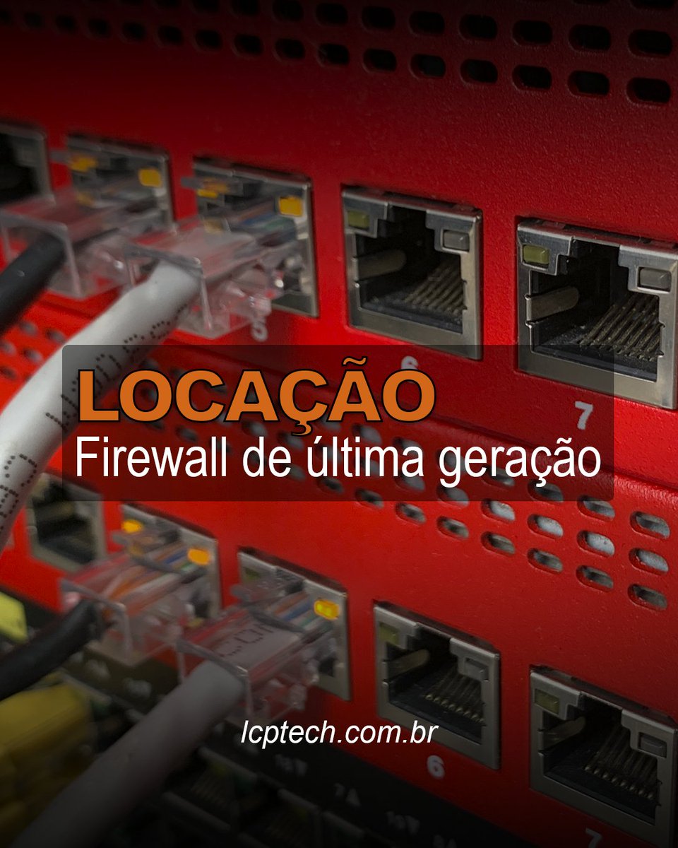 LCPTech's tweet photo. Fortaleça sua segurança de rede com tecnologia SD-WAN!
Oferecemos  locação de Firewall Appliance de alta performance, com implementação  rápida e gestão completa. Ideal para empresas que precisam de  conectividade estável e proteção avançada,

comercial@lcptech.com.br https://t.co/MBiY4qcNmK