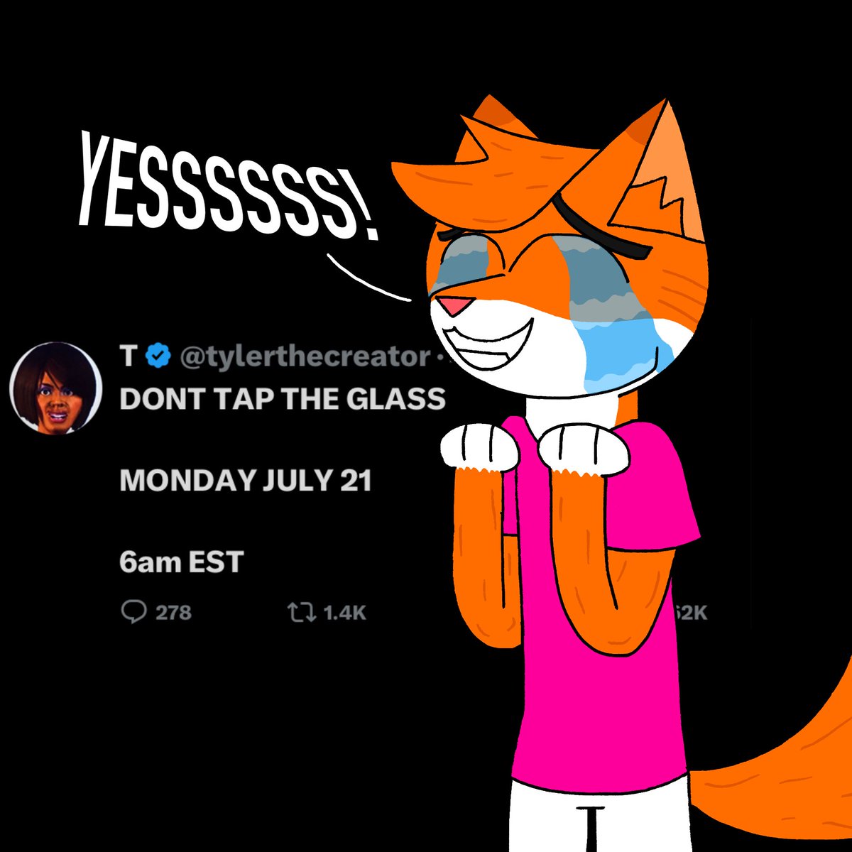 GuestyIsAWeirdo's tweet image. i’m so excited for the tyler drop!! #DONTTAPTHEGLASS #TylerTheCreator