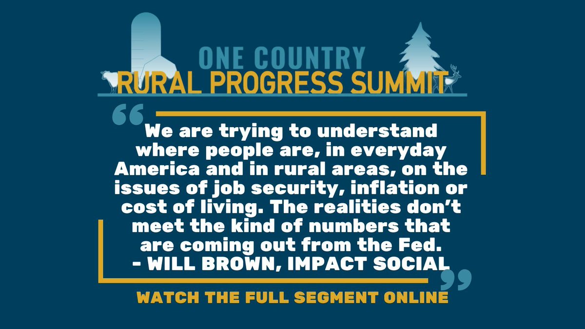 _OneCountry_'s tweet image. The team at Impact Social joined our Rural Progress Summit to review the online sentiment of consumers in rural America. Watch the full discussion here:
youtu.be/PqWs0mpEvnk