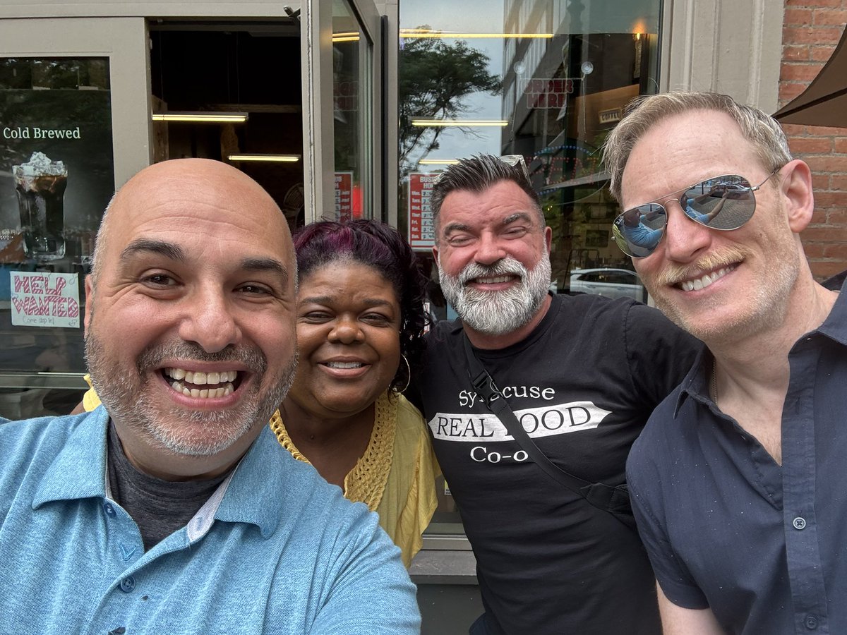 Good morning Syracuse!☀️We had a nearly 3-hour Change-Maker meet up today. Always an opportunity to strengthen the ties amongst leaders.🏳️‍🌈🏳️‍⚧️ #OUTsyracuse #ItTakesAVillage