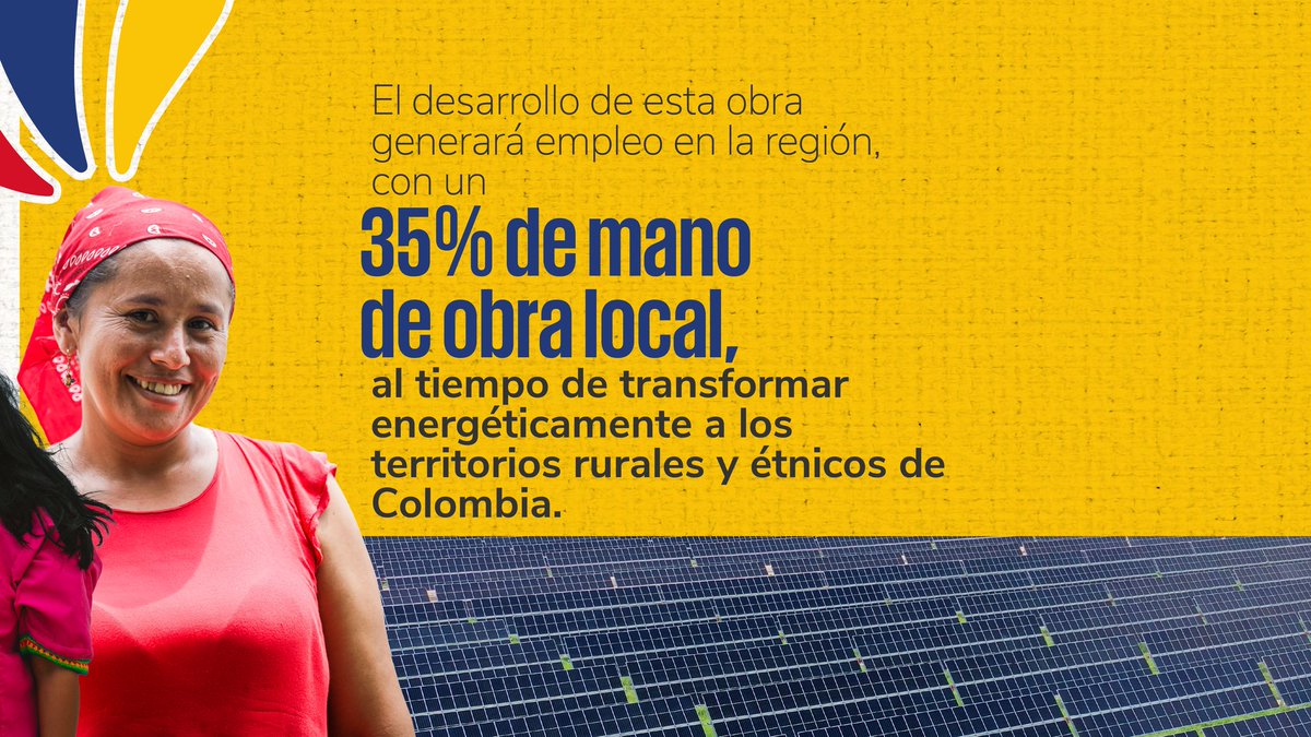 Minenergía (@minenergiaco) on Twitter photo Este #20DeJulioConDignidad también celebramos la independencia energética de las regiones!
Junto al <a href="/IPSEnergiaZNI/">IPSE Colombia</a>, pusimos en marcha el proyecto de energización rural más ambisioso de La Guajira, con el que beneficiaremos 1.334 familias Wayúu del municipio de Manaure, Este #20DeJulioConDignidad también celebramos la independencia energética de las regiones!
Junto al <a href="/IPSEnergiaZNI/">IPSE Colombia</a>, pusimos en marcha el proyecto de energización rural más ambisioso de La Guajira, con el que beneficiaremos 1.334 familias Wayúu del municipio de Manaure,