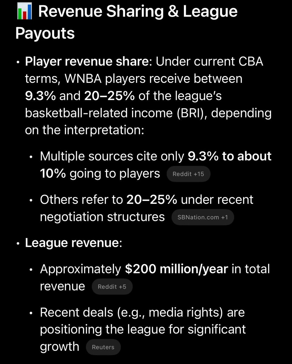 insidewomensbb's tweet image. I had plans to do more giveaways during the 2nd half of the WNBA season but I’m not putting another dollar into the W until they give the players their fair share of pay with the new CBA..they’re only being paid 9.3% but with the new media deals the women should be paid another…