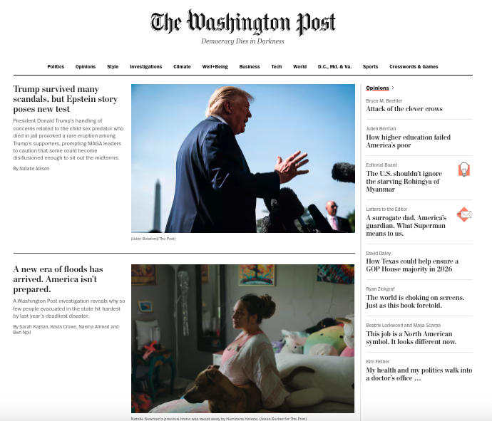 JoeDanMedia's tweet photo. In a massive surprise to no one---
Not ONE front page mention of Tulsi Gabbard's BOMBSHELL that busts #TeamObama in either the @nytimes or the #WashingtonPost