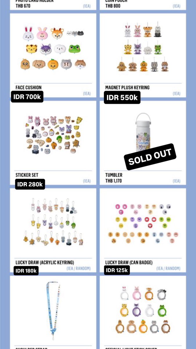 gobydango's tweet photo. Hi All!! berikut adalah price list Miniteen Pop-Up Store BKK, open sampai 21-22 Juli yaa

✅ Bersih INA (ETA 30 Juli 2025)
❌ Ex. Ongkir dari Depok
❌ Packaging Fee.

DM for order! 😊 https://t.co/UADnEvQREF