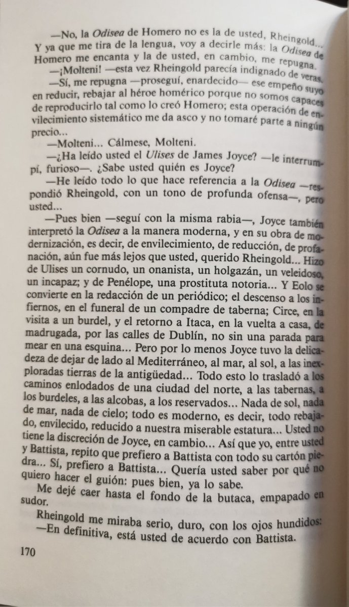 med006803's tweet photo. Una visión peculiar del #Ulysses de #JamesJoyce, la de #AlbertoMoravia en #ElDesprecio, 1954. https://t.co/cqvQwA5uhA