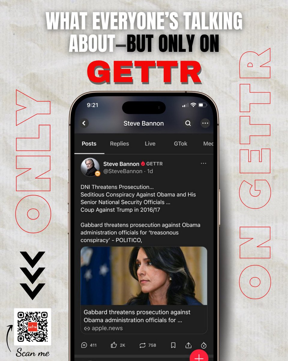 Don't want to miss the conversation again ? 
Download GETTR app NOW! 🔥