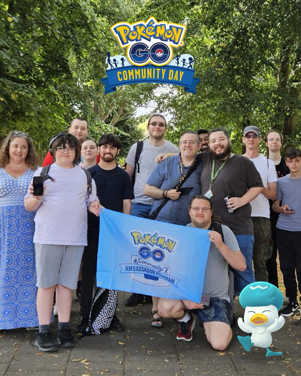 pokemongoappuk's tweet image. The sun has set on Quaxly’s big day! Time to paddle out! 🌇🦆
Don’t forget, you can still evolve Quaxwell until 10 PM to get Hydro Cannon! 💧
Thanks for waddling with us today, Trainers! 🇬🇧
#MeetYouOutThere #PokemonGO