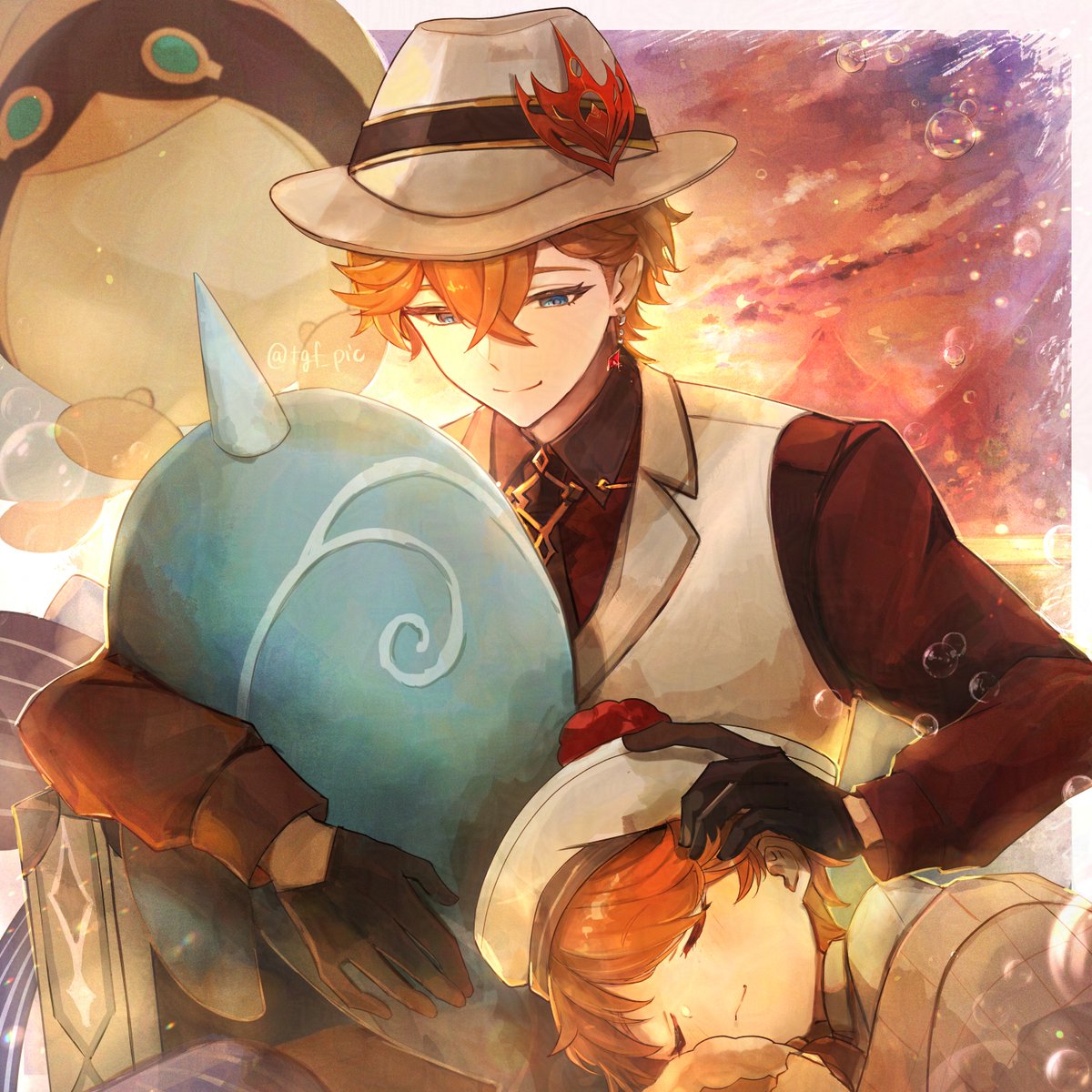 tgf_pic's tweet image. お兄ちゃんしてるタルめっちゃ好きだな…