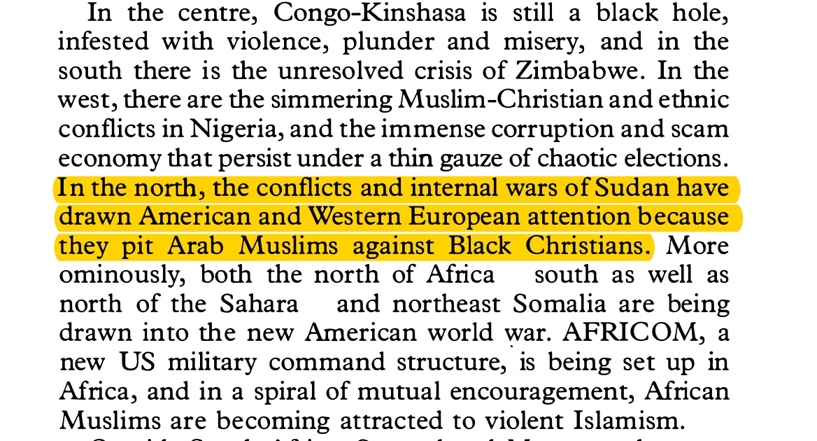 There's a tendency by scholars from the global North to view (reduce?) even the most complex conflicts in Africa into simplistic narratives. For years, the conflict in Sudan (before the independence of South Sudan) was explained by this facile generalisation.