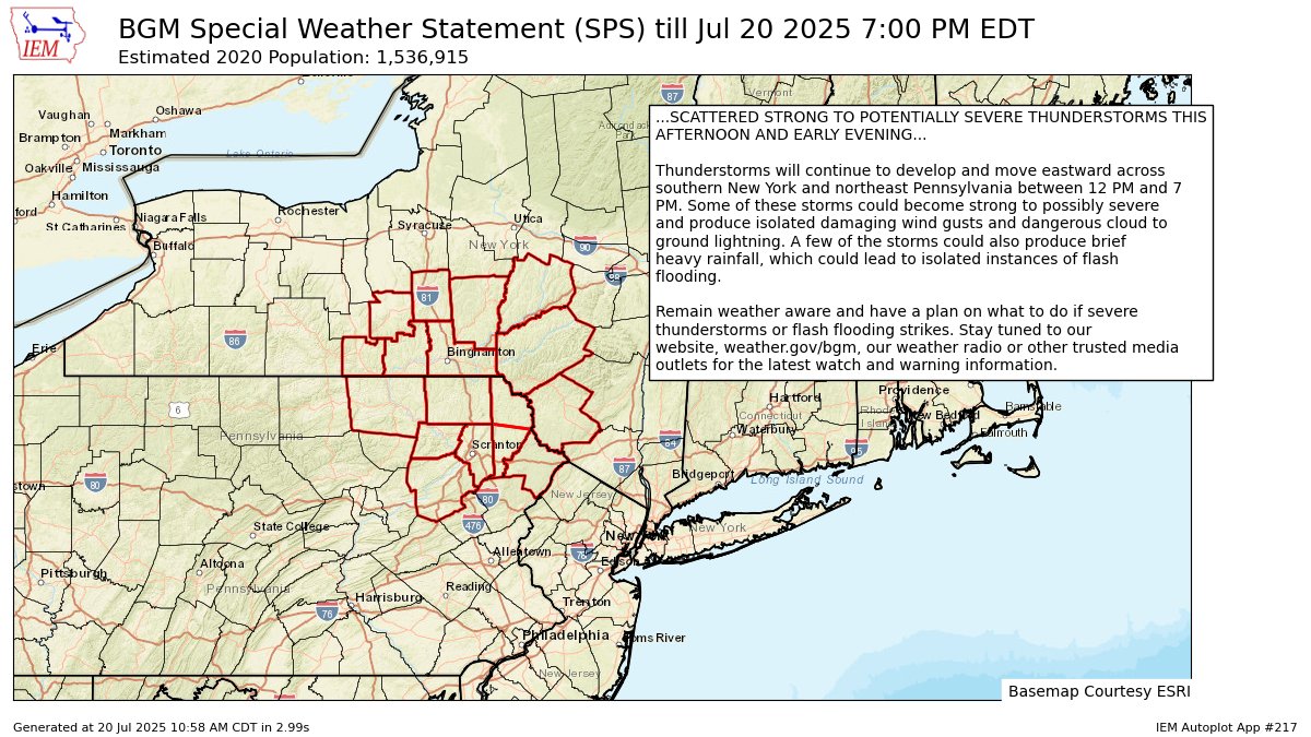 John Hickey (@onwithjohnwx) on Twitter photo With some clearing being noted, low level lapse rates are steepening. Scattered storms are likely this afternoon with isolated storms producing severe criteria wind damage. Here's the latest statement from <a href="/NWSBinghamton/">NWS Binghamton</a> about the severe weather risk. With some clearing being noted, low level lapse rates are steepening. Scattered storms are likely this afternoon with isolated storms producing severe criteria wind damage. Here's the latest statement from <a href="/NWSBinghamton/">NWS Binghamton</a> about the severe weather risk.