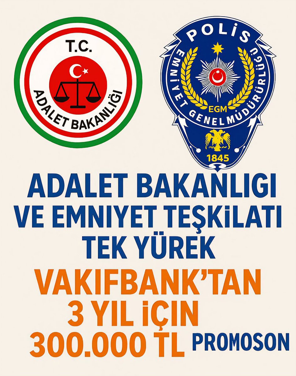 Adalet Bakanlığı ve Emniyet mensupları olarak bugün #promosyon sürecinde ortak bir irade ortaya koyuyoruz.

Promosyon talebimiz: 300.000 TL

Adil, şeffaf ve eşitlikçi bir uygulama istiyoruz.

Bu mücadele hakkın sesi, birlikteliğin gücüdür.

#AdaletEGMTekSes300Bin