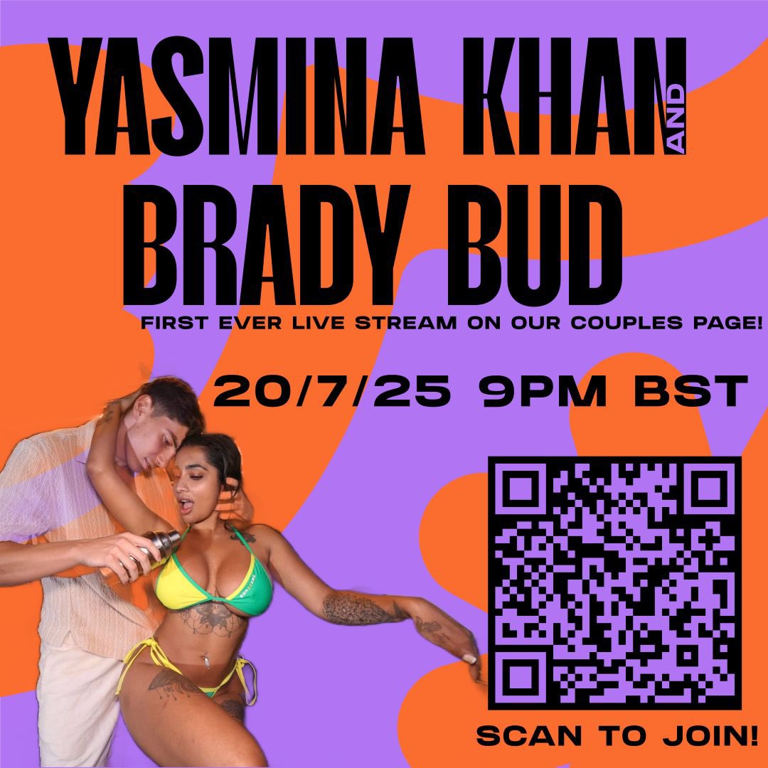 bradybud_'s tweet image. Tomorrow 10 pm europe 9pm uk onlyfans.com/yasminabrady/c7 in our couple page only 5$ month
