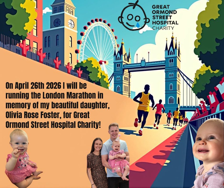 justgiving.com/page/londonmar…

I am taking on my biggest challenge since Olivia’s death, The London Marathon 2026!! Click the link to find out more!

Be More Like Olivia 🩷🍓