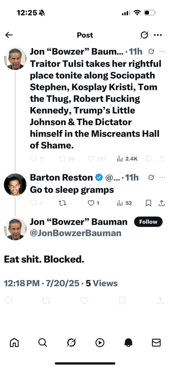 Oh no. I was blocked by Bowzer. 😂