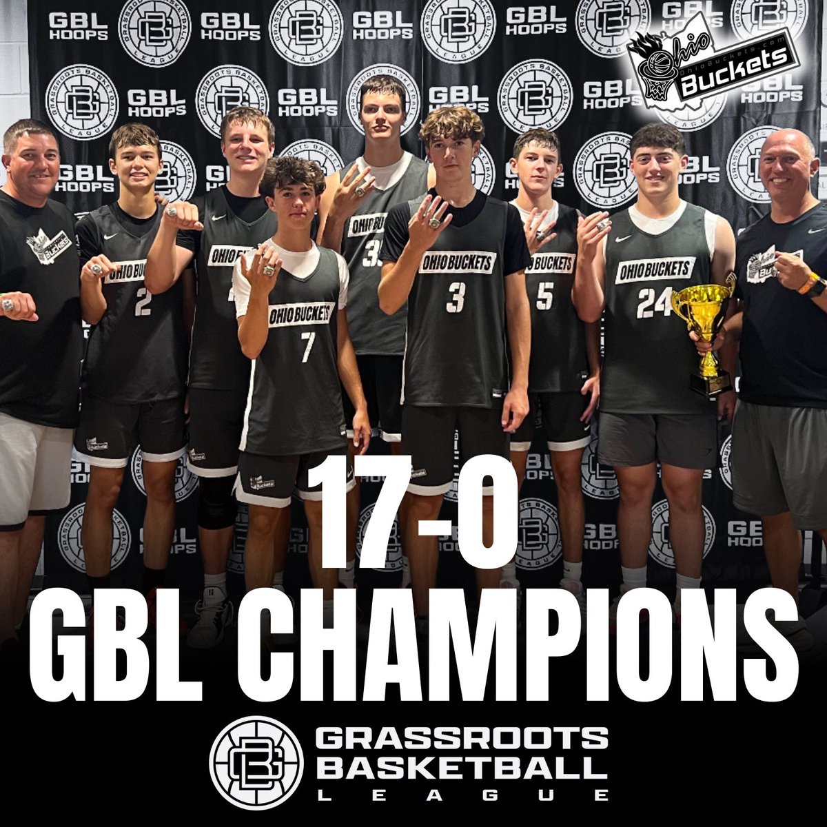 Ohio Buckets (@ohiobuckets) on Twitter photo 🏆 (17-0) + FIRST-EVER GBL CHAMPIONS!
🏀 2028 (15U) Boys Division
The inaugural Grassroots Basketball League (<a href="/GBLHoopsCircuit/">Grassroots Basketball League (GBL)</a>) was a resounding success! Congratulations to Ohio Buckets 2028 (Black) on a PERFECT (17-0) circuit season, and CHAMPIONS of the 2028/15U GBL! 🏆 (17-0) + FIRST-EVER GBL CHAMPIONS!
🏀 2028 (15U) Boys Division
The inaugural Grassroots Basketball League (<a href="/GBLHoopsCircuit/">Grassroots Basketball League (GBL)</a>) was a resounding success! Congratulations to Ohio Buckets 2028 (Black) on a PERFECT (17-0) circuit season, and CHAMPIONS of the 2028/15U GBL!