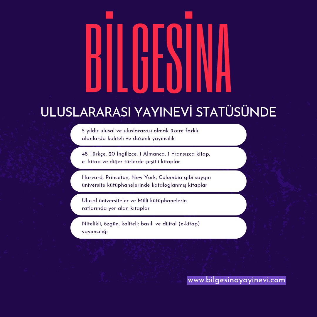 Bilgesina Yayınevi (@bilge_sina) on Twitter photo 