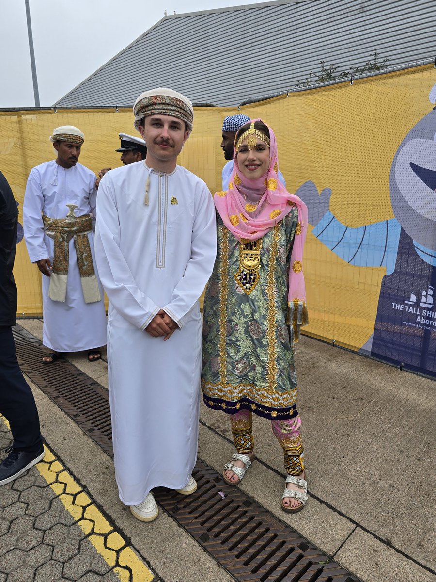 NurulHoqueAli1's tweet image. Lots of beautifully dressed representatives
These sailors were Polish but joined the Omani crew.