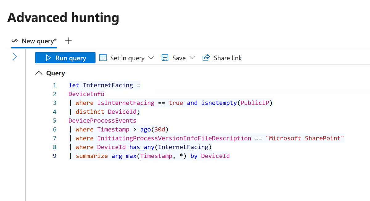 0x534c's tweet image. 🔥 SharePoint CVE-2025-53770 Attack Surface Alert
Defender Tip: Hopefully this KQL hasn’t lit up your dashboard 🙏 If it has, initiate a web shell scan immediately and isolate the affected server from the internet until a patch lands. 🫡
detections.ai/share/rule/rLG…
#Cybersecurity…