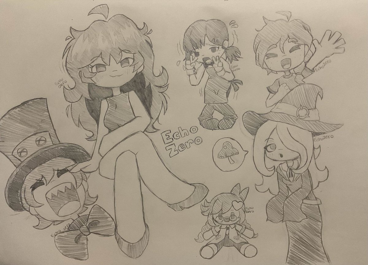 Echo_Zero__'s tweet image. Random Doodles