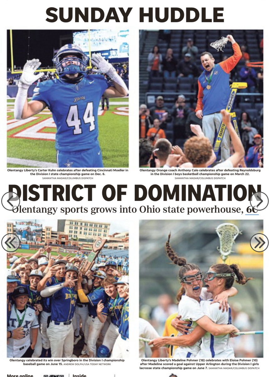 Proud to be a Brave and thankful to <a href="/OlentangySD/">Olentangy Schools</a>, <a href="/OHSathletics/">OHS Athletics</a> and our community for the support shown for student athletes! #BeBrave #OneOlentangy