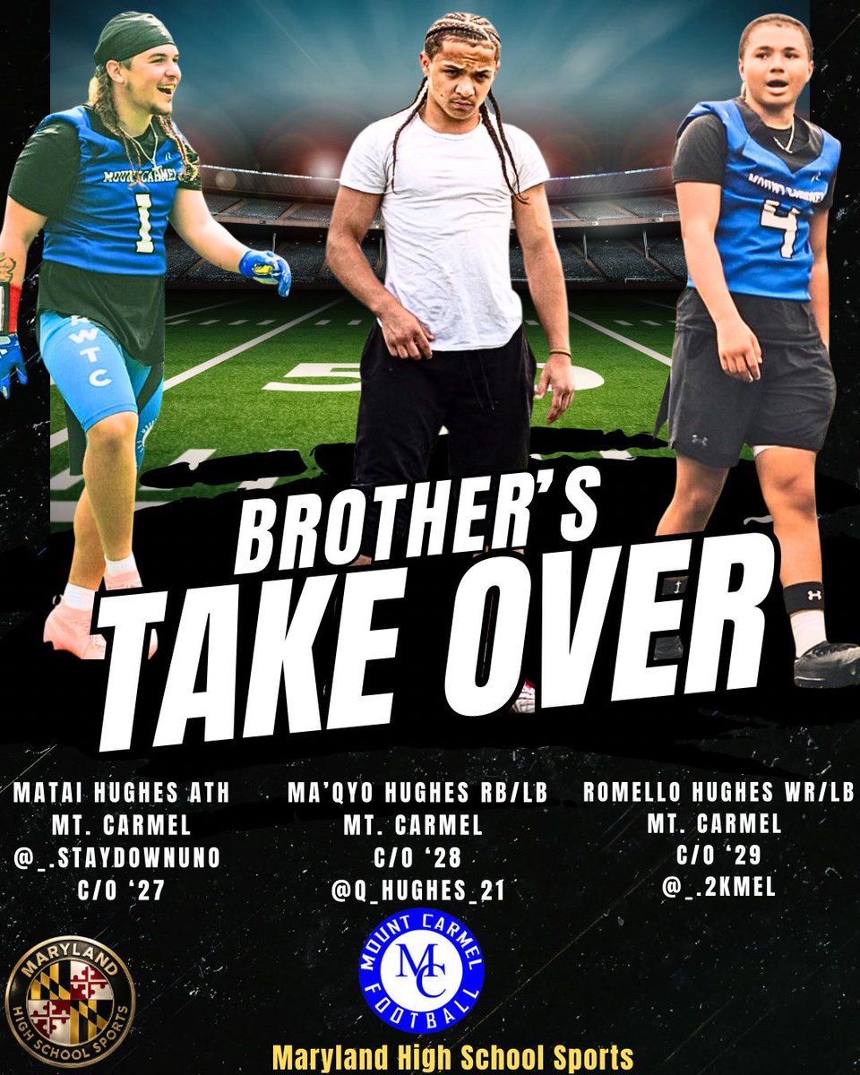 Matai Hughes (@mataihughes) on Twitter photo we coming for it all this year… <a href="/OLMC_FBall_1927/">Mount Carmel Cougars Football</a>
<a href="/realcoachack/">Bill Ackerman</a>
<a href="/OLMC_CoachWard/">Josh Ward</a>
<a href="/GeorgeCluster/">Coach George Cluster</a>
<a href="/raymyers_22/">Ray Myers</a>
<a href="/BallCoach_MWard/">Mike Ward</a> we coming for it all this year… <a href="/OLMC_FBall_1927/">Mount Carmel Cougars Football</a>
<a href="/realcoachack/">Bill Ackerman</a>
<a href="/OLMC_CoachWard/">Josh Ward</a>
<a href="/GeorgeCluster/">Coach George Cluster</a>
<a href="/raymyers_22/">Ray Myers</a>
<a href="/BallCoach_MWard/">Mike Ward</a>