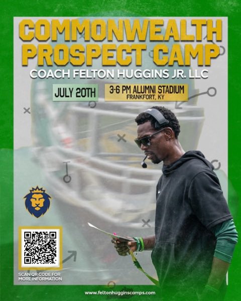 Austin Floyd (@itsaf77) on Twitter photo I will be attending the Commonwealth Prospect Camp At Kentucky State University <a href="/F_Huggins80/">Felton Huggins Jr.</a> <a href="/KYSUFB/">Kentucky State University Football</a> <a href="/CoachGrig_NCSA/">Coach Grignon</a> <a href="/NCSA_Football/">NCSA_Football</a> I will be attending the Commonwealth Prospect Camp At Kentucky State University <a href="/F_Huggins80/">Felton Huggins Jr.</a> <a href="/KYSUFB/">Kentucky State University Football</a> <a href="/CoachGrig_NCSA/">Coach Grignon</a> <a href="/NCSA_Football/">NCSA_Football</a>