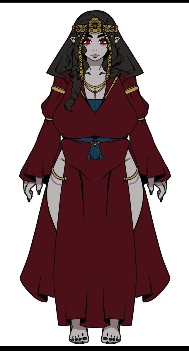 FloridianHydra's tweet photo. Renáta Aradi in all her sanguine regality is here! The last vampire of Lekhodum, and old friend of Leliana and Reverent, ready to hold dominon over her many varied subjects! (She has no subjects and bare any land)

Her sheet was done by @Lewdwok https://t.co/fMbfVAmmBF