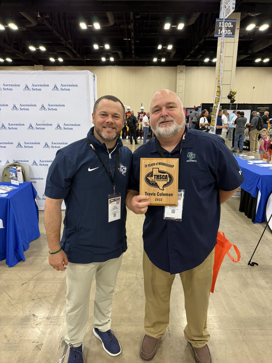Congrats to Coach Travis Coleman for being recognized for his 25 years of service!

Great coach and leader of men! And smoked some awesome chicken on the post oak for our staff yesterday!

#WeAreCP #TDE #FAM1LY