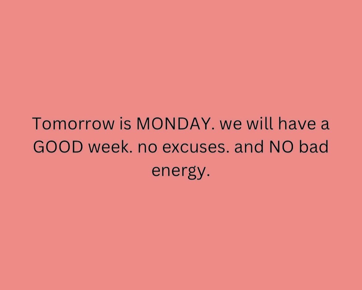 We will definitely have a good week 🫶🏼