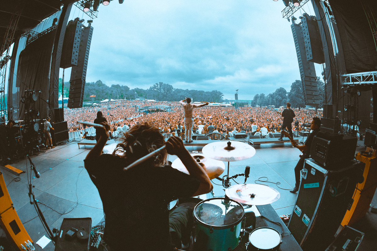 theclemdaddy's tweet image. Shredded @InkcarFestival 

@chiodos
