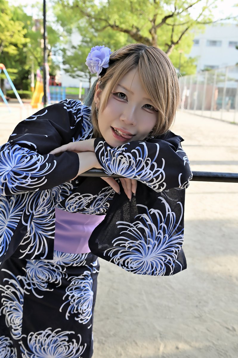 『MILKYDOPE 浴衣撮影会』　2025/7/13
　@ ユウプロスタジオ周辺
model: #雪乃狐音 さん    ⑤
　　　 #ことといいこと

#MILKYDOPE  #みるきど　#アイドル
 #浴衣  #ポートレート  #広島