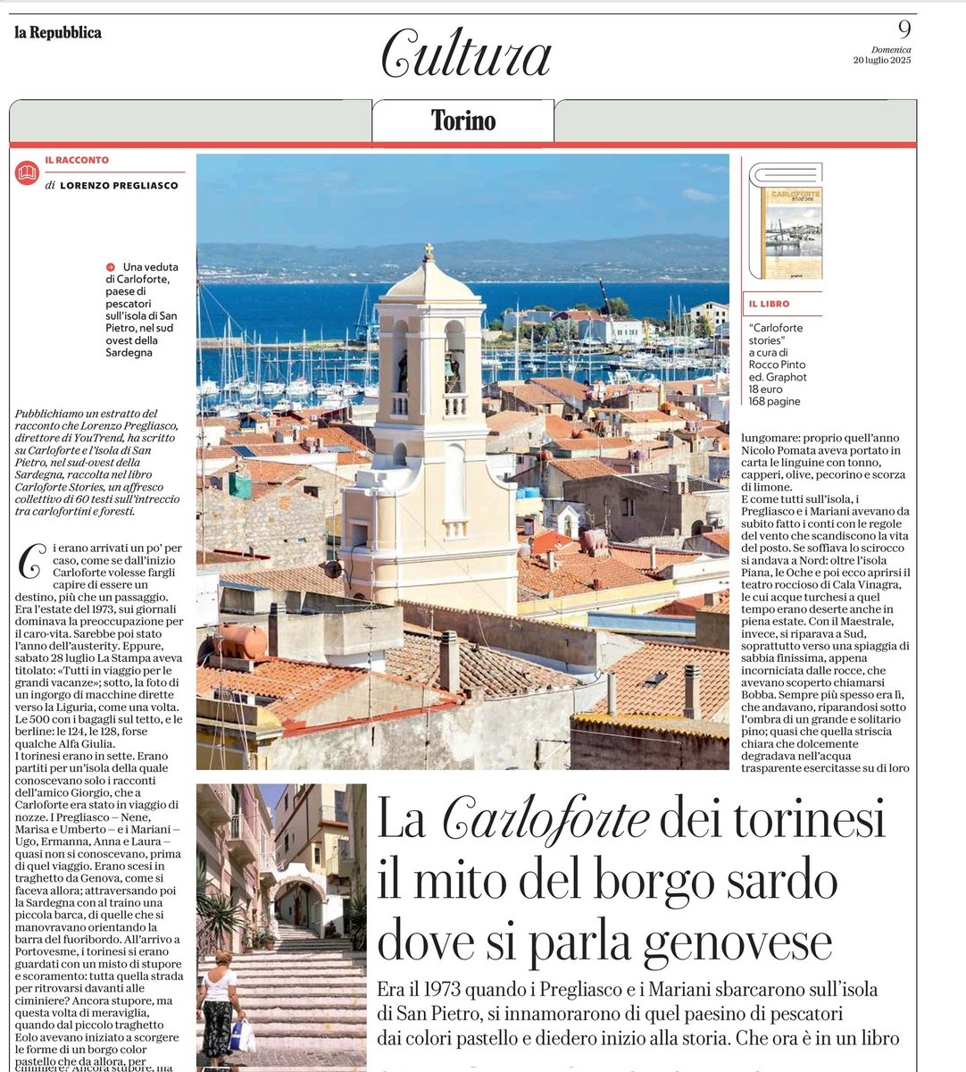 lorepregliasco's tweet image. Su @rep_torino un estratto del mio racconto per "Carloforte stories"