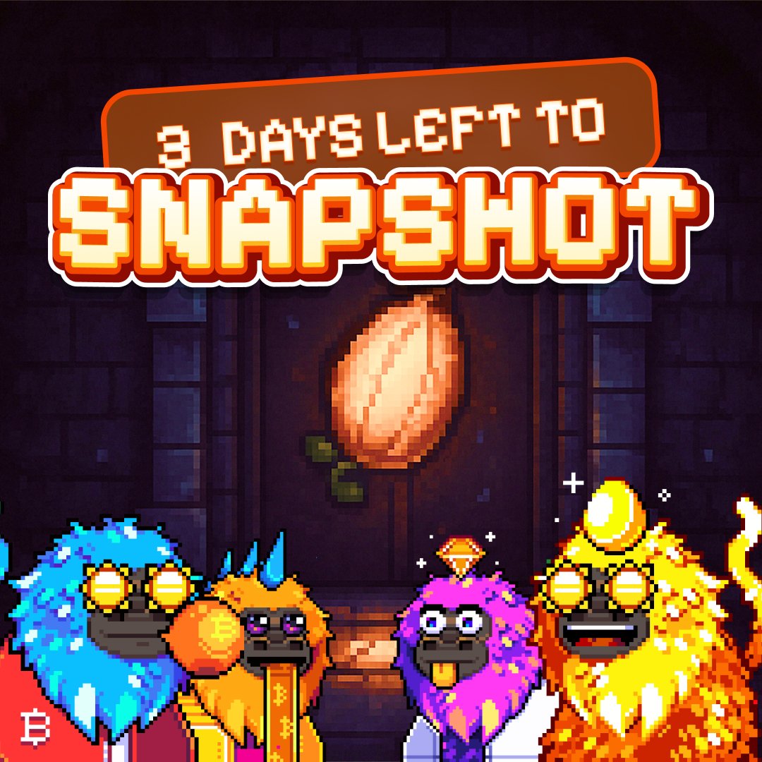 3 days left to Snapshot.

The door closes on Batch 3.

Hold unlisted or lose your spot.

Quote this + show your Tamarin! 🐒