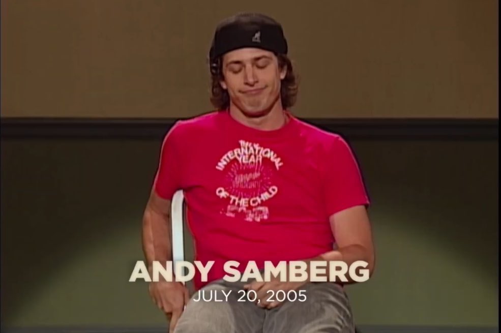 SAMBERGUPDATES's tweet image. exactly 20 years ago, andy samberg auditioned for SATURDAY NIGHT LIVE!