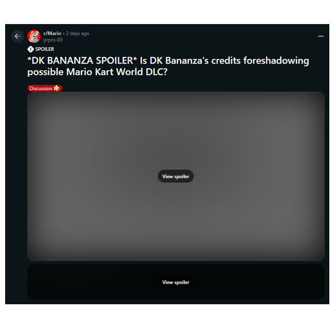 TikLikesChaiTea's tweet image. Why is my Mario Kart World x DK Bananza Reddit theory making headlines rn😭???